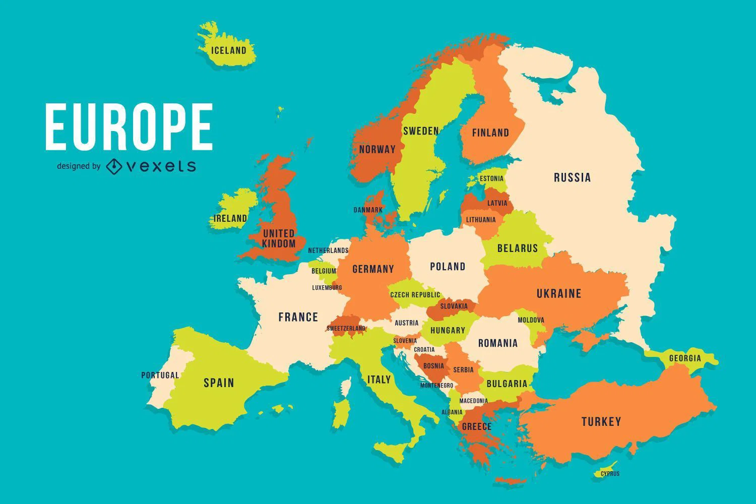 Europe map