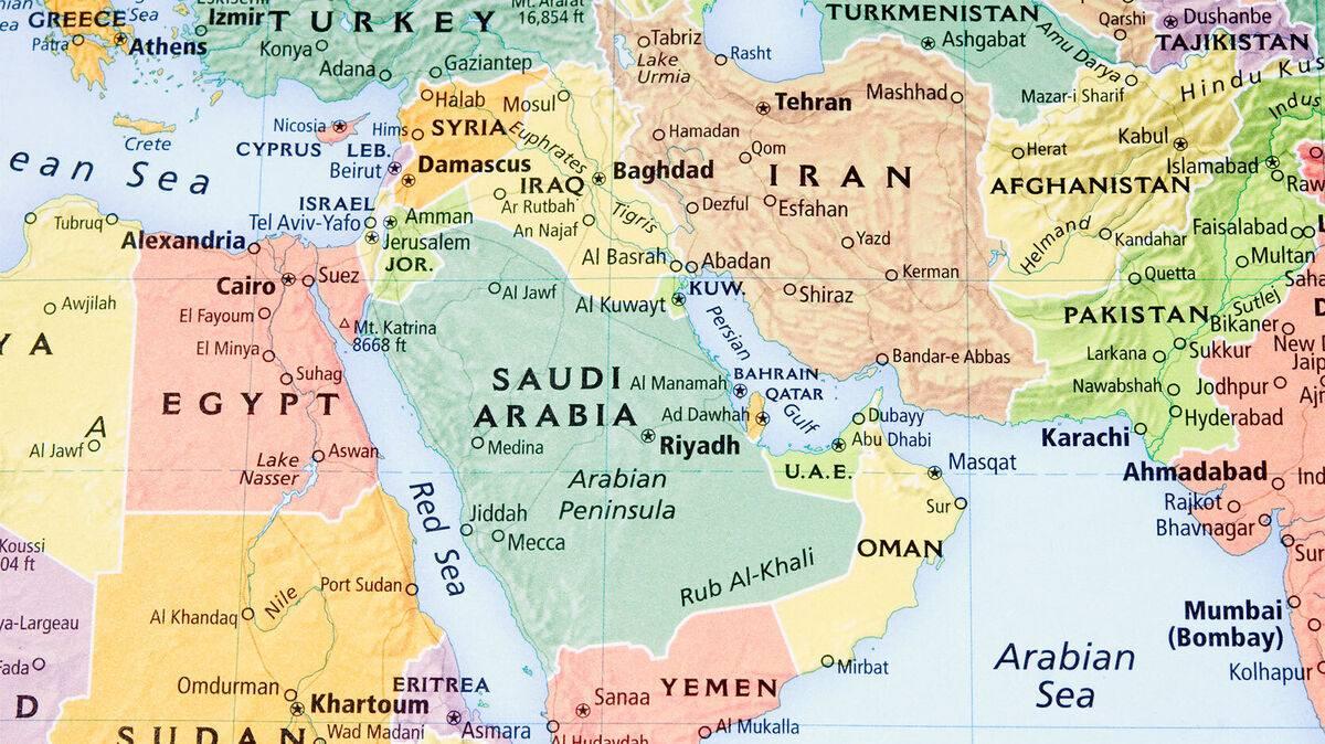 Middle East map